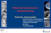 Ethical and social issues in Synthetic Biology · Ethical and social issues in Synthetic Biology Patricia Osseweijer ... By MARCUS WOHLSEN Associated Press Writer 'Synthetic biology'
