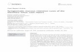 Symptomatic mucous retention cysts of the maxillary sinus ...revodonto.bvsalud.org/pdf/rsbo/v12n2/a15v12n2.pdf · – Symptomatic mucous retention cysts of the maxillary sinus: case