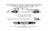 The Alternate Parts List for the MG 1 1/4 Litre Y Type · 2010-03-18 · The Alternate Parts listing for the MG 1¼ litre Y Series (YA / YB / YT) Compiled by John Lawson, The MG Y