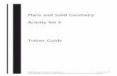 Plane and Solid Geometry Activity Set 5 · faces that form a design. • Explain, if time allows, that after the face posters are ... Plane and Solid Geometry—activity Set 5 Pri_Geo_05_TG