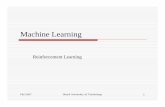 Machine Learning - Sharifce.sharif.edu/courses/93-94/1/ce717-1/resources/root...Fall 2007 Sharif University of Technology 3 What is Reinforcement Learning? Learning from interaction