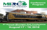 DRAFT - Michigan Rail Conference Technical Program | August 17 - Welcome … · 2016-07-23 · Indian Trails, Inc. “Amtrak Thruway in theUP: Private Operators Providing Public Service”