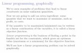 Linear programming, graphicallydgalvin1/10120/10120_S16/Topic23_3p3_Galvin.pdfLinear programming, graphically ... Linear programming is the business of nding a point in the feasible