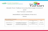 Neath Port Talbot County Borough Council and Tai Tarian ... · Neath Port Talbot County Borough Council and Tai Tarian Limited SHARED LETTINGS POLICY 2015 Document Control Version