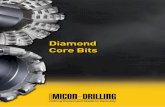 Diamond Core Bits · Polycrystalline Diamond Compact (PDC) cutter enable high rates of penetration and assure long endurance. They con-sist of a hard metal cylinder covered by a synthetic