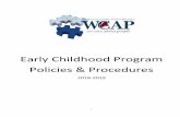 Early Childhood Program Policies & Procedures · 2018-08-07 · Program enrollment and attendance reports for all program options ii. Reports of meals and snacks provided through