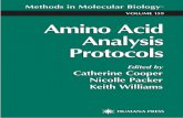 VOLUME 159 Amino Acid Analysis Protocolslibrary.nuft.edu.ua/ebook/file/Coopecols.pdf2 Tyler atization in which the amino acids are separated on an ion-exchange column followed by derivatization