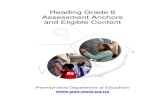 Reading Grade 8 Assessment Anchors and Eligible ContentReading Grade 8 Assessment Anchors and Eligible Content Pennsylvania Department of Education ... nonfictional text, including