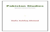 Hafiz Ashfaq Ahmed - Yolacsspoint.yolasite.com/resources/Pakistan Studies... · Pakistan Studies Compiled by: Hafiz Ashfaq Ahmad 5 QUAID-E-Azam AND IDEOLOGY OF PAKISTAN Quaid-e-Azam