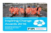 Civil Engineering Contractors Association Inspiring Change · 2016-01-28 · Loraine Martins MBE FRSA Loraine is the Director of Diversity and Inclusion at Network Rail, which maintains