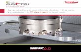 High productive and cost-eff ective shoulder milling …MillLine Tungaloy Report No. 501-G High productive and cost-eff ective shoulder milling cutter Now available with 07 size insert