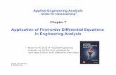 Chapter 7 First-order Differential Equations · 2019-02-28 · Chapter Learning Objectives Learn to solve typical first order ordinary differential equations of both homogeneous and