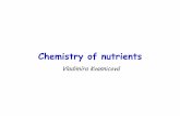 Chemistry of nutrients - Univerzita Karlovavyuka-data.lf3.cuni.cz/CVSE1M0001/vk_nutrients(563878b3359ec).pdf · 20% amylose (non-branched, spiral, 200 – 300 glc) 80% amylopectine