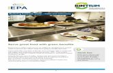 Serve great food with green benefits - New South Wales ... · Serve great food with green benefits Reducing business waste – Cafés and restaurants Quick fact Each year a typical