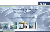 Investing in Engines - Airfinance Journal · Investing in Engines Euromoney Round Table London, 7 April 2009. ... on the long run – Possible value enhancement due to inflation and