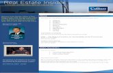 Welcome to the October edition of Real Estate Insider 2010 ... · Colliers International is the exclusive leasing agent and real estate management company for the project. Colliers