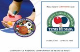 OFFICIAL TRAINING FOR : APRILIE 2016 CAMPIONATUL … · 2015-11-23 · Avantaje tenisului de masa oEste un sport care poate fi practicat si de fete si de baieti, se poate juca la