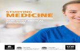 STUDYING MEDICINE · Our Medical Program is designed to produce exemplary medical professionals through an innovative program of teaching and learning. We recognise that the best