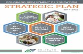 COLORADO DEPARTMENT OF EDUCATION STRATEGIC PLANleg.colorado.gov/sites/default/files/images/17-cde-strategic_plan-nov28.pdfCOLORADO DEPARTMENT OF EDUCATION STRATEGIC PLAN 2017-2022