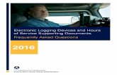 Electronic Logging Devices and Hours of Service Supporting ... Rule_Frequently Asked...Electronic Logging Devices and Hours of Service Supporting Documents Frequently Asked Questions