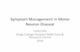 Symptom Management in Motor Neuron Disease · 2016-06-21 · dextromethorphan, quinindine, lithium) •None had sig effect on cramps, but underpowered . Benign cramps: •Magnesium