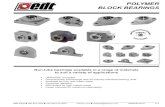 POLYMER BLOCK BEARINGS - Block Bearings.pdf · EDT Corp 360-574-7294 FAX 360-574-3834 edtcorp.com edtsales@edtcorp.com H-1 POLYMER BLOCK BEARINGS Non-lube bearings available in a