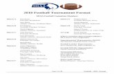 2018 Football Tournament Format · Football Commissioners must submit their assignment of officials by Date TBD to the Tournament Director in their section. The assignment structure
