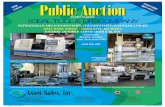 Public Auction - asset-sales.comD Public Auction G! Asset Sales, Inc. Corporate Headquarters 301 Post Office Drive, Suite C ... 20” Z-Axis, #40 Taper Spindle, 20 ATC, Chip Pan, Flood