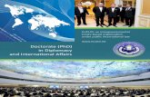 Doctorate (PhD) in Diplomacy and Interna onal Aﬀairs · available online with full documentation of academic coursework). Research Areas: The thesis research topic is clariﬁed