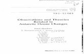 and Theories Related to Antarctic Ozone Changes · Observations and Theories Related to Antarctic Ozone Changes Contents 11.1 INTRODUCTION ... discussed in great detail in earlier