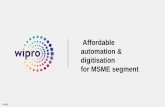 Affordable automation & digitisation for MSME segment · Public © confidential 5 End-to-end system integrator of Industrial automation solutions that enable companies in the manufacturing