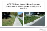 MOECC Low Impact Development Stormwater Management ... · guidance document on low impact development stormwater management. The supporting documents prepared by our consultants are