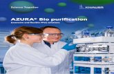 AZURA® Bio purification · • Stored in 20% Ethanol Sepapure® Bio purification columns and media Group separation Separation of small molecules from large molecules (e.g. Desalting)