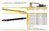 SOYSAL HİDROLİK ALL CYLINDERS.pdf · SOYSAL HİDROLİK hydraulic solutions, we offer heavy machinery spare parts manufacturing since 1994 CATERPILAR-EXCAVATOR 318 HYDRAULIC CYLINDERS