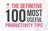 Distractions, 100 Most Useful Productivity Hacks.pdfBuilding regular, short breaks into working time increases focus and productivity, studies have shown. One popular way to implement