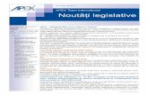 APEX Team International Noutăți legislative · 2018-03-30 · acte normative (MO 260/2018) Ordonanța aduce modiﬁcări impozitului pe venit și asigurărilor sociale pentru per-soanele