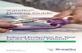 Xarelto Dosing Guide · recurrent DVT or PE is considered high, such as those with complicated comorbidities, or who have developed recurrent DVT or PEa a dose of Xarelto 20 mg once