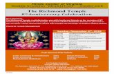 Hindu Center of Virginia Monthly Newsletter “BHARATVANI ... · Tue 10/30 7:00pm Hanuman Chalisa Wed 10/31 7:00pm Sree Krishna Abishekam & Vishnu Sahasranamam Puja Calendar for October.