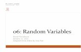 06 random variables - Stanford Universityweb.stanford.edu/class/cs109/lectures/06_random_variables.pdfLisa Yan, CS109, 2019 Probability of events 3 E or F *&∪, E and F *&, Just add!