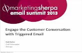 EngagetheCustomerConversaon withTriggeredEmail Email Marketing-final.pdf$/Name Resp $0.61 0.79% Wednesday, February 13, 13. Total $ Orders AOV Mailable $/Customer Order/M $/M Triggered