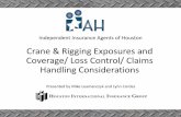 Crane & Rigging Exposures and Coverage/ Loss Control ... IIAH Crane Rigging...Qualified Rigger must be used when needed (training) OSHA Factor Tools. Crane & Rigging Risk Control Tool