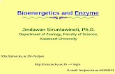 Bioenergetics and Enzyme - Kasetsart Universitypirun.ku.ac.th/~fscijws/BB_BS_Enzyme49.pdfQuestions? 54 สวัีคสด ะ Jindawan Siruntawineti , Ph.D., Assistant Professor