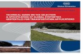 TECHNICAL GUIDE ON THE SELECTION & SPECIFICATION OF … · TECHNICAL GUIDE ON THE SELECTION AND SPECIFICATION OF GLOBAL SYNTHETICS GEOTEXTILES FOR TRANSPORTATION APPLICATIONS 4.2
