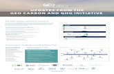 UPDATES FROM THE GEO CARBON AND GHG INITIATIVE UPDATES FROM THE GEO CARBON AND GHG INITIATIVE Coordinating