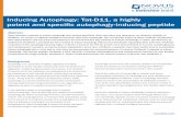 Inducing Autophagy: Tat-D11, a highly - Novus BiologicalsInducing Autophagy: Tat-D11, a highly potent and specific autophagy-inducing peptide novusbio.com Abstract Many standard methods