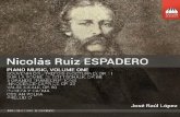NICOLÁS RUIZ ESPADERO: A CUBAN ALKAN? by José Raúl López · La Habana artística Serafín Ramírez cites a number of factors as determinant in the acceptance of a musical profession