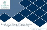 Growth in Pay TV and OTT Video Services Paving Way for Hybrid … · 2017-04-05 · Entry of new OTT platforms like Netflix and Amazon Prime Instant Video will garner stiff competition
