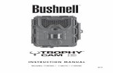 INSTRUCTION MANUAL VIDEO - Bushnell...pictures (up to 8MP still photos), or video clips. The Trophy Cam HD consumes very little power (less than 0.25 mA) in a stand-by (surveillance)