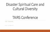 Disaster Spiritual Care and Cultural Diversity TAIRS ...texascrisisresiliencyteam.org/wp-content/uploads/... · Eleanor W. Lynch and Marci J. Hanson, Developing Cross-Cultural Competence: