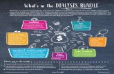 What's in the DIALYSIS BUNDLEWhat's in the DIALYSIS BUNDLE Web ID: 4005 Medicare is a government program that pays for dialysis treatment for people who are eligible and covered under